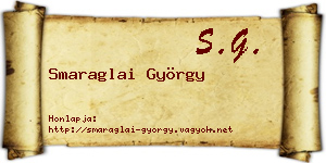 Smaraglai György névjegykártya